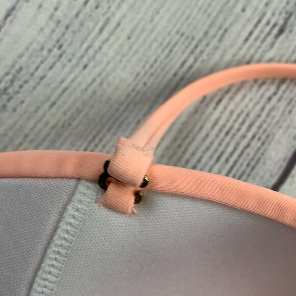 Miss Me sz Large Bikini Top & Bottom Peach Rhinestone Details - Picture 7 of 14